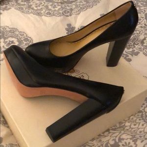 Coach leather heels size 8.5